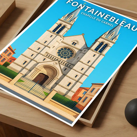 Affiche - Fontainebleau - Chapelle du Carmel