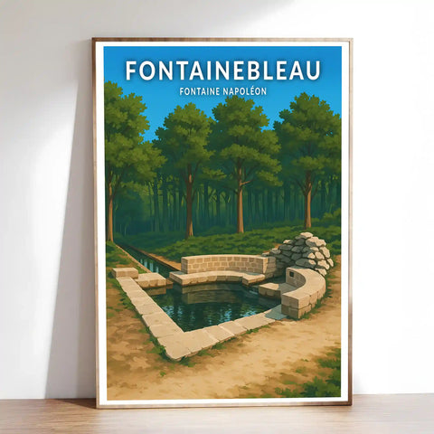 Affiche - Fontainebleau - Fontaine Napoléon