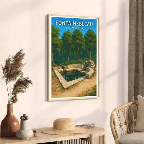 Affiche - Fontainebleau - Fontaine Napoléon