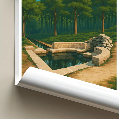 Affiche - Fontainebleau - Fontaine Napoléon