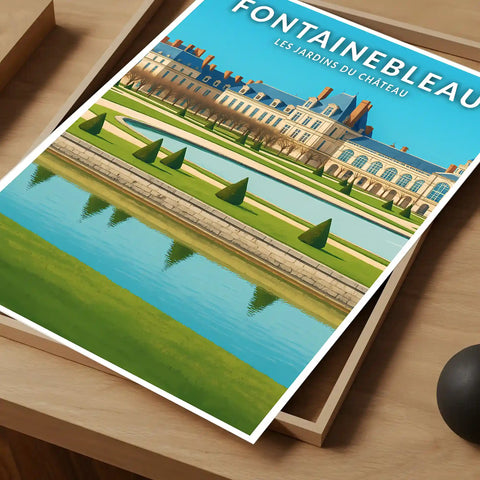 Affiche - Fontainebleau - Les Jardins du Château