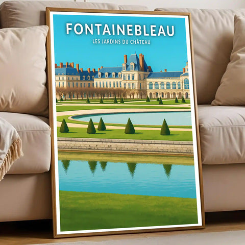 Affiche - Fontainebleau - Les Jardins du Château