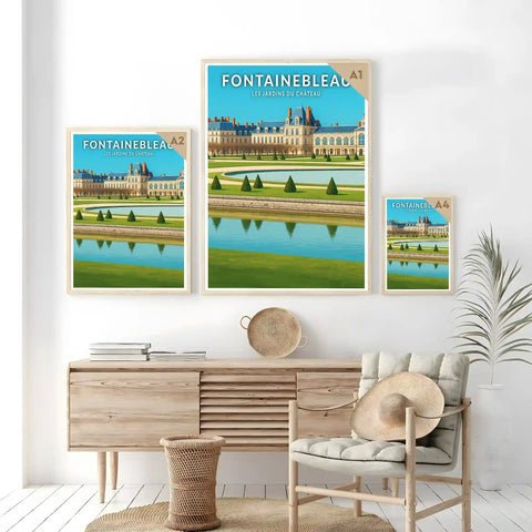 Affiche - Fontainebleau - Les Jardins du Château