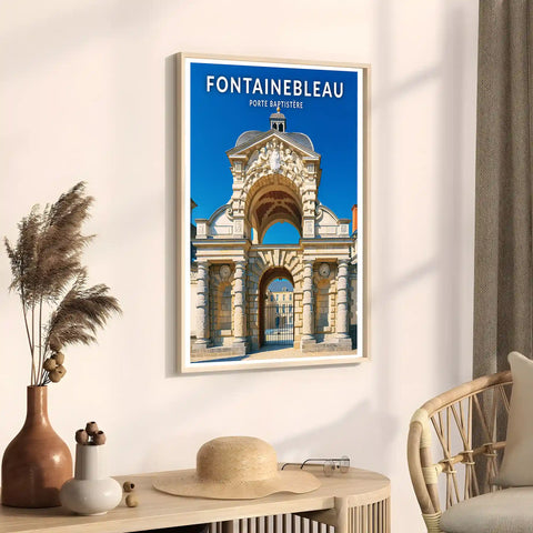 Affiche - Fontainebleau - Porte Baptistère