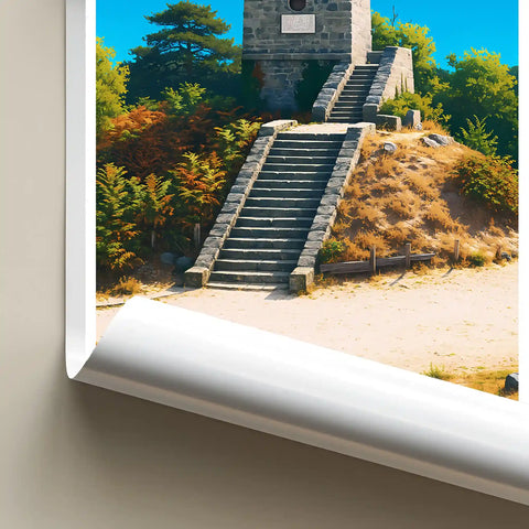 Affiche - Fontainebleau - Tour Denecourt