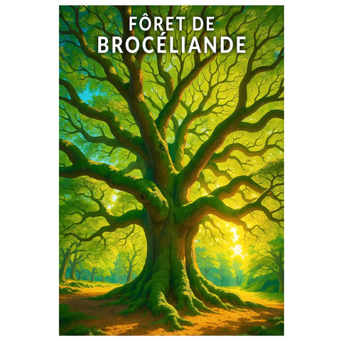 Affiche - Forêt de Brocéliande