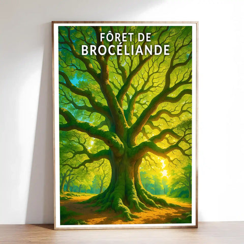Affiche - Forêt de Brocéliande