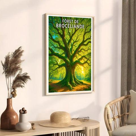 Affiche - Forêt de Brocéliande