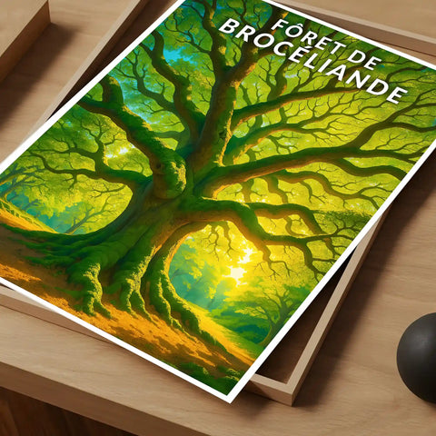 Affiche - Forêt de Brocéliande