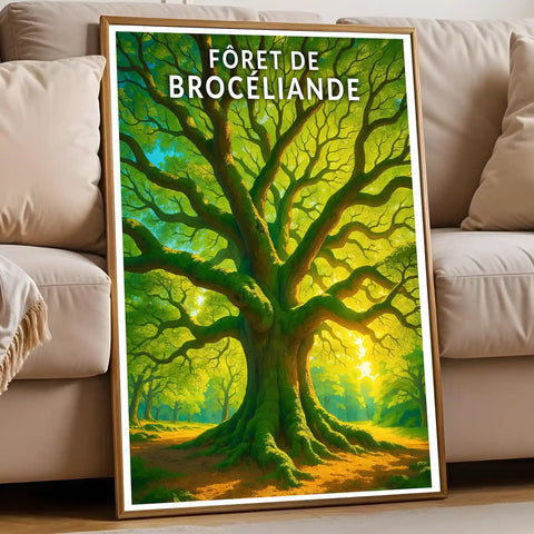 Affiche - Forêt de Brocéliande