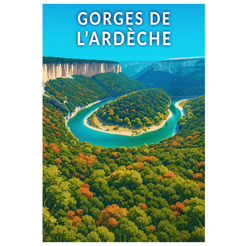 Affiche - Gorges de l'Ardèche