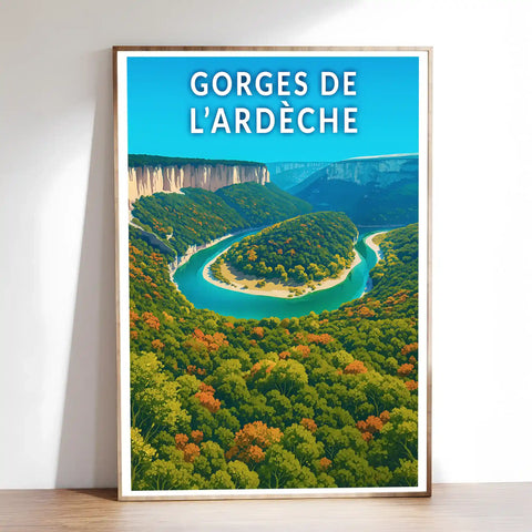 Affiche - Gorges de l'Ardèche