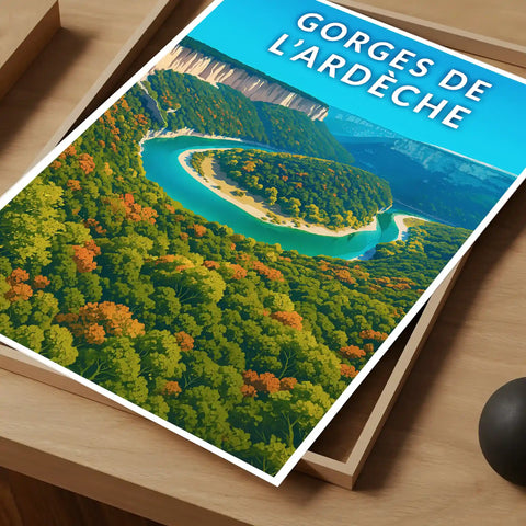Affiche - Gorges de l'Ardèche