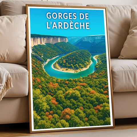 Affiche - Gorges de l'Ardèche