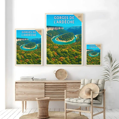 Affiche - Gorges de l'Ardèche