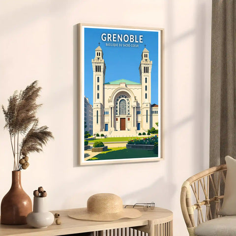 Affiche - Grenoble - Basilique du Sacré-Coeur