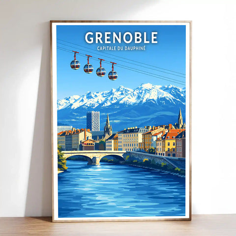 Affiche - Grenoble - Capitale du Dauphiné