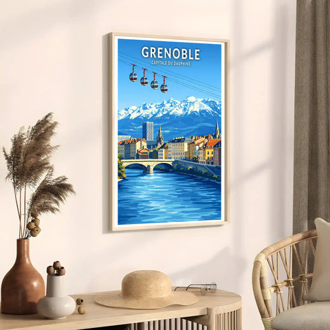 Affiche - Grenoble - Capitale du Dauphiné