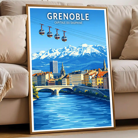 Affiche - Grenoble - Capitale du Dauphiné
