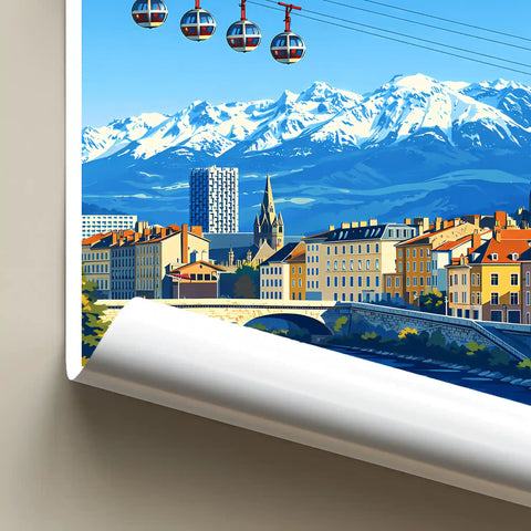 Affiche - Grenoble - Capitale du Dauphiné