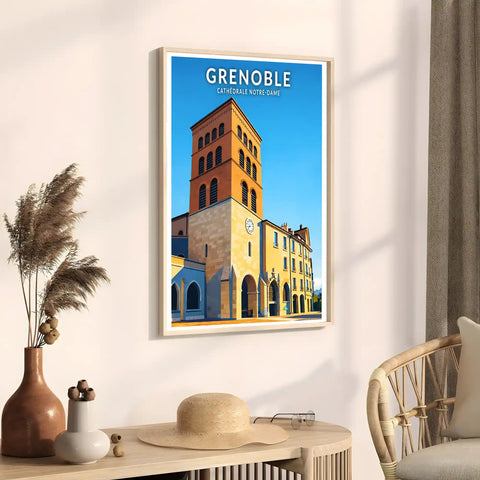 Affiche - Grenoble - Cathédrale Notre-Dame
