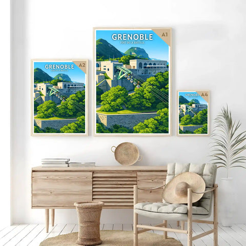 Affiche - Grenoble - Fort de la Bastille