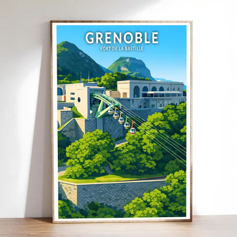 Affiche - Grenoble - Fort de la Bastille