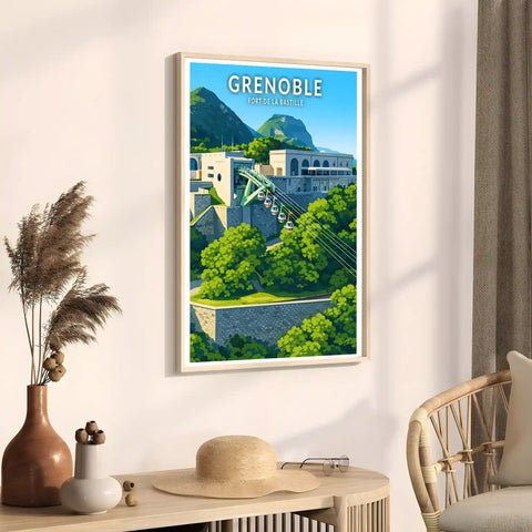 Affiche - Grenoble - Fort de la Bastille