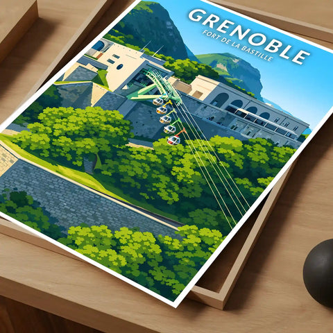 Affiche - Grenoble - Fort de la Bastille