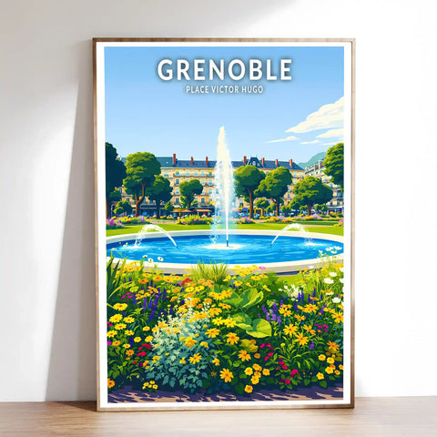 Affiche - Grenoble - Place Victor Hugo