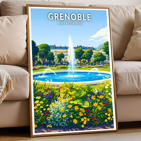 Affiche - Grenoble - Place Victor Hugo