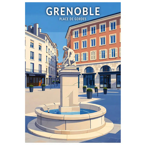 Affiche - Grenoble - Place de Gordes