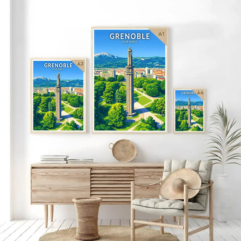 Affiche - Grenoble - Tour Perret
