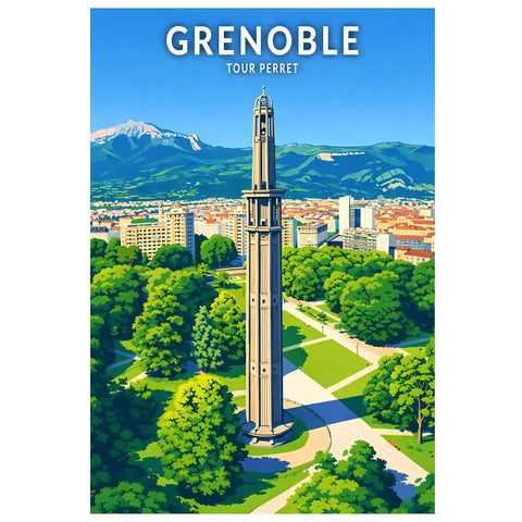 Affiche - Grenoble - Tour Perret