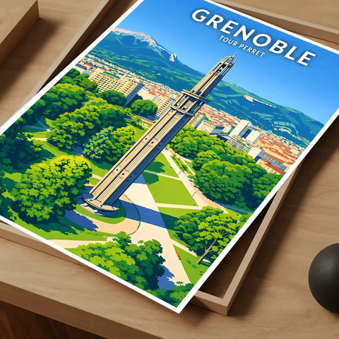 Affiche - Grenoble - Tour Perret