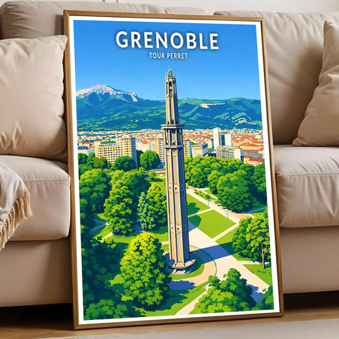 Affiche - Grenoble - Tour Perret