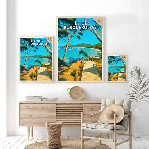 Affiche - Île de Porquerolles