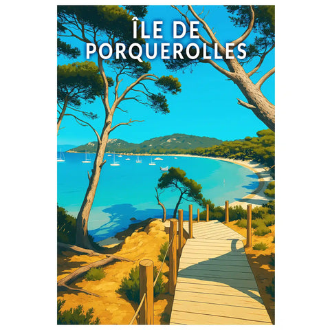 Affiche - Île de Porquerolles