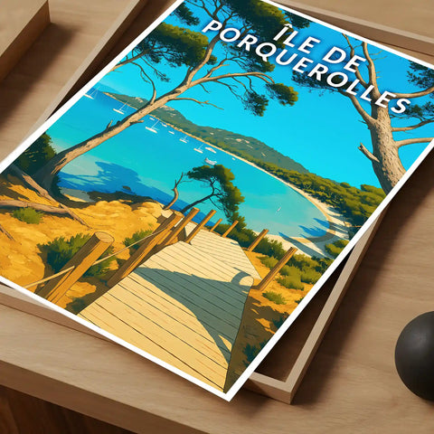 Affiche - Île de Porquerolles