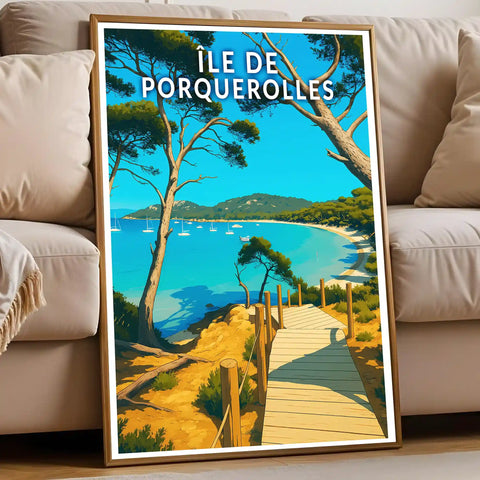 Affiche - Île de Porquerolles