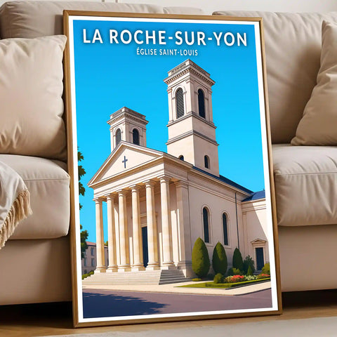 Affiche - La Roche-sur-Yon - Église Saint-Louis