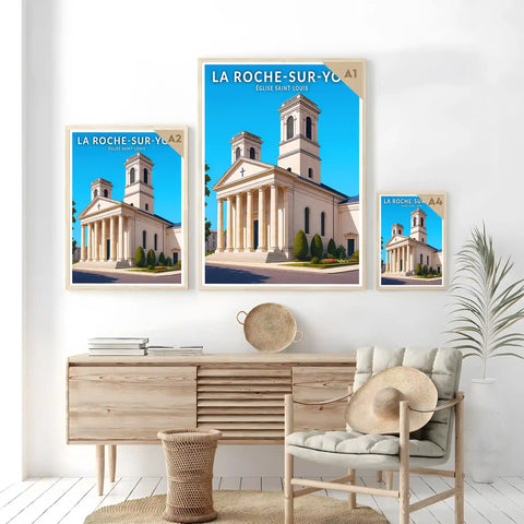 Affiche - La Roche-sur-Yon - Église Saint-Louis