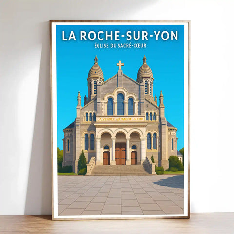 Affiche - La Roche-sur-Yon - Église du Sacré-Cœur