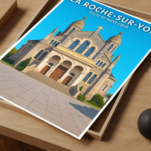 Affiche - La Roche-sur-Yon - Église du Sacré-Cœur