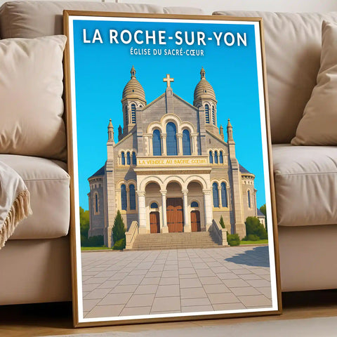 Affiche - La Roche-sur-Yon - Église du Sacré-Cœur