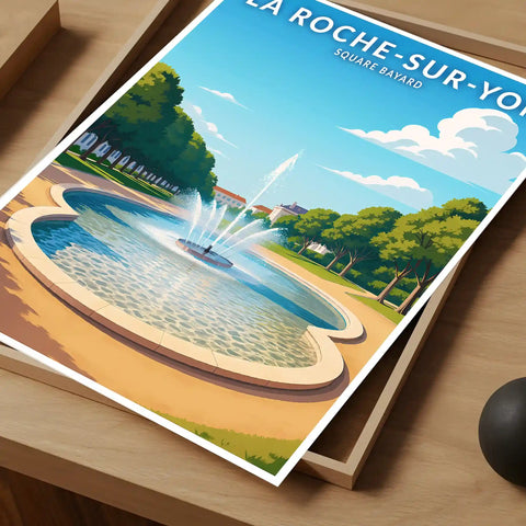 Affiche - La Roche-sur-Yon - Square Bayard