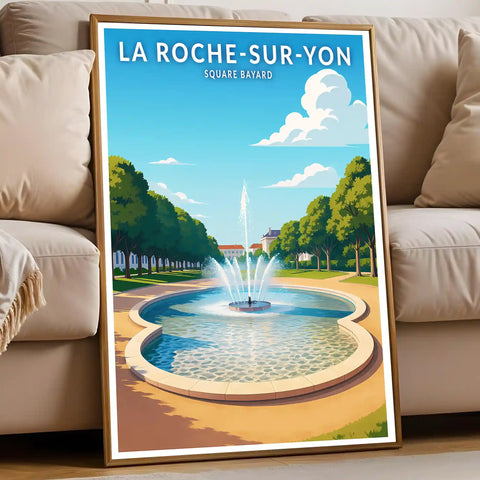Affiche - La Roche-sur-Yon - Square Bayard