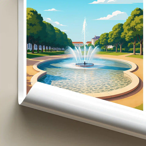Affiche - La Roche-sur-Yon - Square Bayard