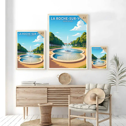 Affiche - La Roche-sur-Yon - Square Bayard