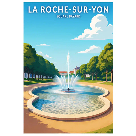 Affiche - La Roche-sur-Yon - Square Bayard